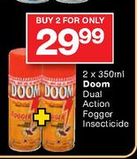 Doom Dual Action Fogger Insecticide-2x350ml