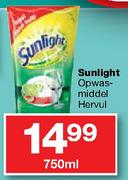 Sunlight Opwasmiddel Hervul-750ml
