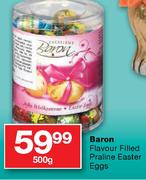 Baron Flavour Filled Praline Easter Eggs-500g