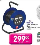Reelco 20mx1.0mm Metal Reel Double Socket-Each