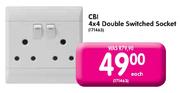 CBI 4x4 Double Switched Socket-Each