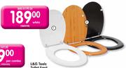 L&G Tools Toilet Seat White-Each