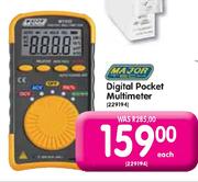 Major Digital Pocket Multimeter-Each