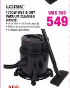 Logik 1700W Wet & Dry Vacuum Cleaner