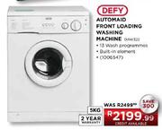 Defy Automaid Front Loading Washing Machine-5kg (DAW322)