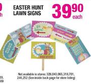 Easter Hunt Lawn Signs Each