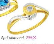 9ct Gold April Diamond