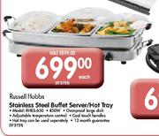 Russell Hobbs Stainless Steel Buffet Server/Hot Tray (RHBS650)-Each