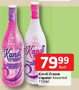Kandi Cream Liqueur Assorted-750ml Each