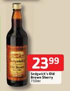 Sedgwick's Old Brown Sherry-750ml