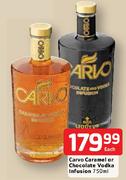 Carvo Caramel Or Chocolate Vodka Infusion-750ml Each