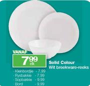 Vanaf Solid Colour Wit Breekware-reeks Kleinbordjie Elk