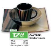Oaktree Crockery Range Dinner Plate Each