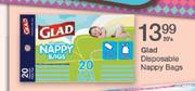 Glad Disposable Nappy Bags-20's
