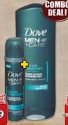 250ml Dove Shower Gel & 150ml Dove Aerosol for Men Assorted, Each