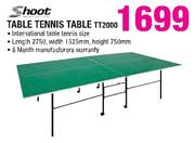 Shoot Table Tennis Table TT2000