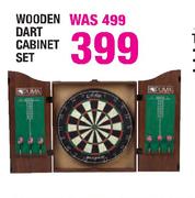 Wooden Dart Cabinet Set