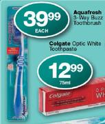 Aquafresh 3-Way Buzz Toothbrush Each