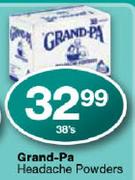 Grand-Pa Headache Powders-38's