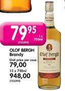 Olof Bergh Brandy-12 x 750ml