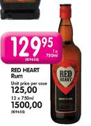 Red Heart Rum-750ml