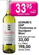Leopard's Leap Chardonnay or Sauvignon Blanc-750ml