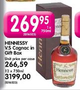 Hennessy V.S Cognac in Gift Box-12 x 750ml