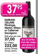 Darling Cellars Pinotage, Merlot, Shiraz or Cabernet Sauvignon-750ml Each