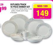 Outlines/Track 16 Piece Dinner Set-Per Set