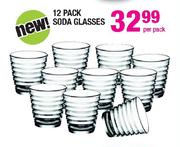 12 Pack Soda Glasses