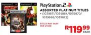 Playstation2 Assorted Platinum Titles-Each