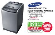 Samsung Metallic Top Load Washing Machine-13kg