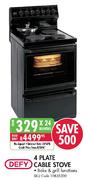 Defy 4 Plate Cable Stove