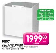 KIC Chest Freezer-207ltr Each