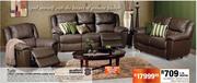 Turin 3 Piece 3 Action Leather Lounge Suite