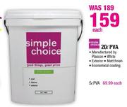 Simple Choice PVA-20L Each