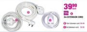 Simple Choice Extension Cord-3m Each