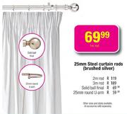 25mm Steel Curtain Rods-2m