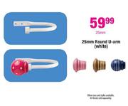 25mm Round U-Arm(White)