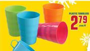 Plastic Tumblers Each