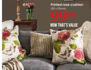 Printed Rose Cushion-55x55cm