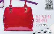 Red Patent Shopper