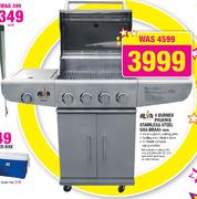 Alva 4 Burner Phoenix Stainless steel Gas Braai(G546)-Each