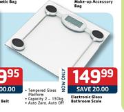 Electronic Glass Bathroom Scale-Each