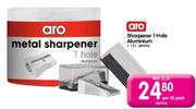 Aro Sharpener 1 Hole Aluminium-Per 12 Pack