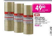 Aro Clear Or Brown Packaging Tape-Per 6 Pack
