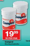 Compral Hoofpyntablette-50's Per Pak