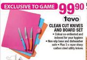 Tevo Clean Cut Knives & Board Set