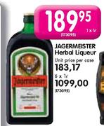 Jagermeister Herbal Liqueur-1Ltr