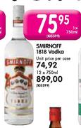 Smirnoff 1818 Vodka-750ml